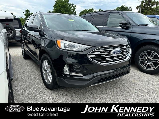 Black Metallic 2021 Ford Edge SUV / Crossover All-Wheel Drive 8-Speed Automatic