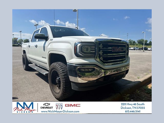 Summit White 2018 GMC Sierra 1500 SLT Crew Cab 4WD Pickup Truck Four-Wheel Drive 8-Speed Automatic Overdrive
