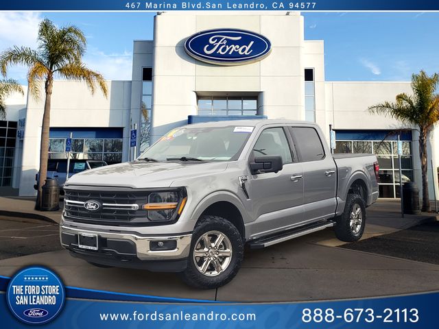 Iconic Silver Metallic 2024 Ford F-150 Pickup Truck Four-Wheel Drive Automatic