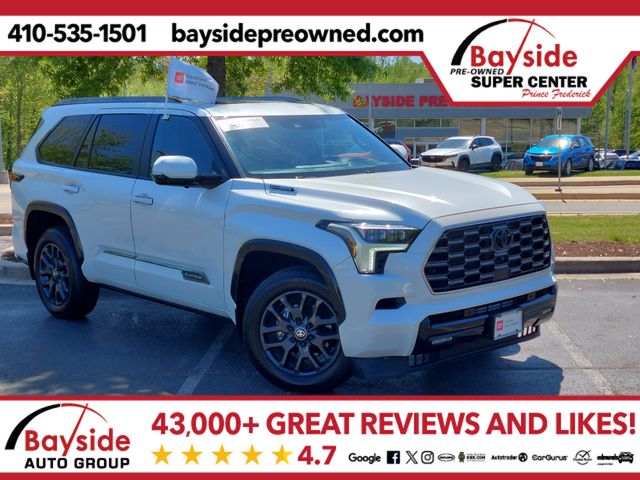 White (Wind Chill Pearl) 2025 Toyota Sequoia Platinum 4WD SUV / Crossover Four-Wheel Drive Automatic