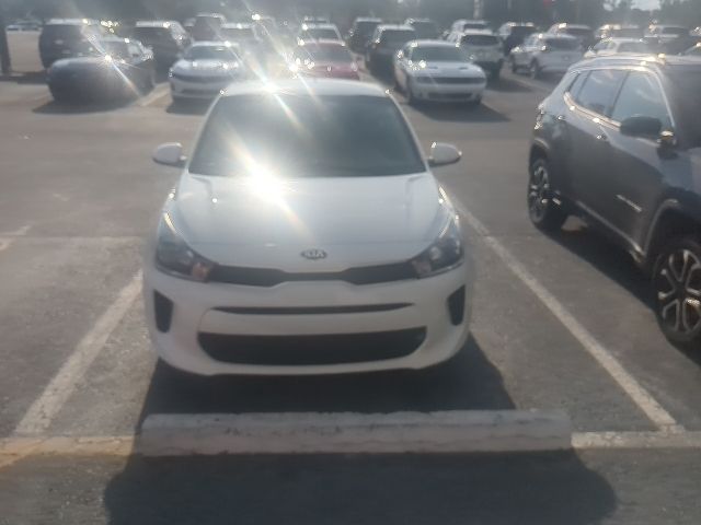 Clear White 2020 Kia Rio Sedan Front-Wheel Drive Continuously Variable Transmission