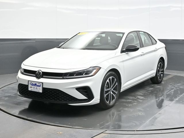 White 2025 Volkswagen Jetta Sport FWD Sedan Front-Wheel Drive 8-Speed Automatic