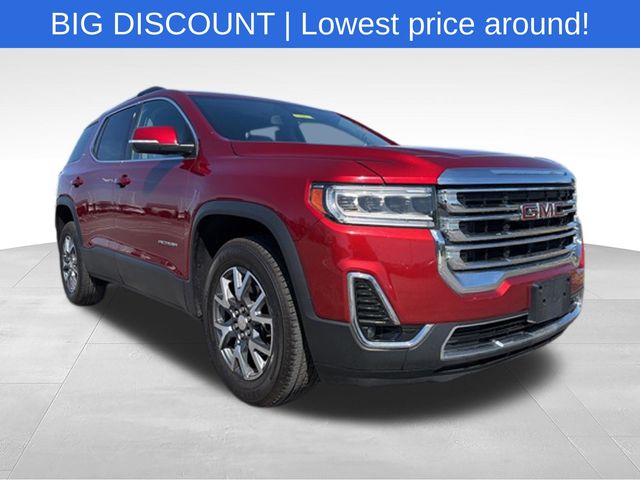 Volcanic Red 2023 GMC Acadia SLT AWD SUV / Crossover Four-Wheel Drive 9-Speed Automatic