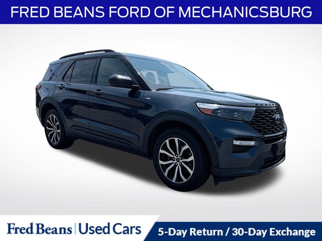 Blue Metallic 2022 Ford Explorer SUV / Crossover All-Wheel Drive Automatic