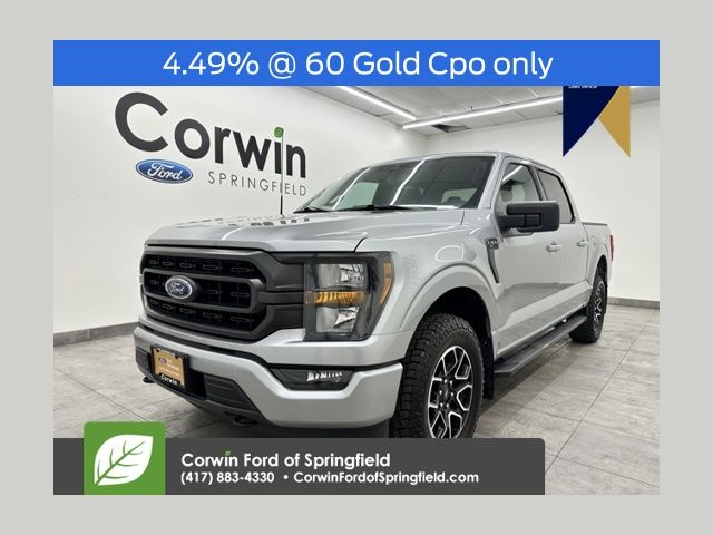 Iconic Silver Metallic 2023 Ford F-150 XLT SuperCrew 4WD Pickup Truck Four-Wheel Drive Automatic