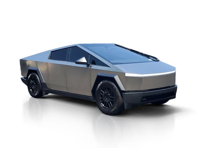 Silver 2025 Tesla Cybertruck Pickup Truck All-Wheel Drive 1-Speed Automatic