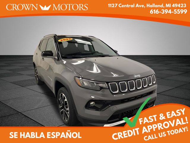 Sting-Gray Clearcoat 2022 Jeep Compass SUV / Crossover Four-Wheel Drive 9-Speed Automatic