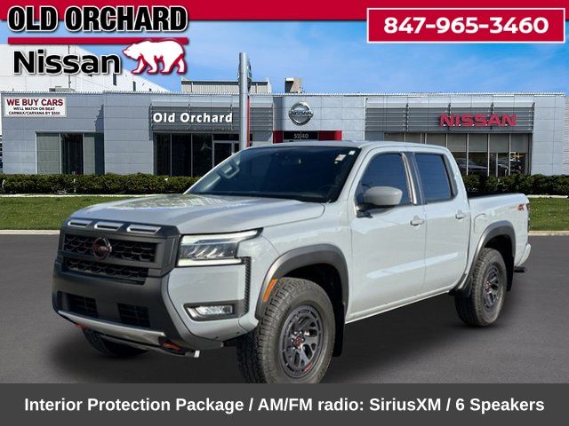 Boulder Gray Pearl 2025 Nissan Frontier Pickup Truck Four-Wheel Drive 9-Speed Automatic Overdrive