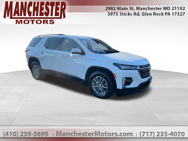 Summit White 2023 Chevrolet Traverse LT Cloth AWD SUV / Crossover Four-Wheel Drive 9-Speed Automatic