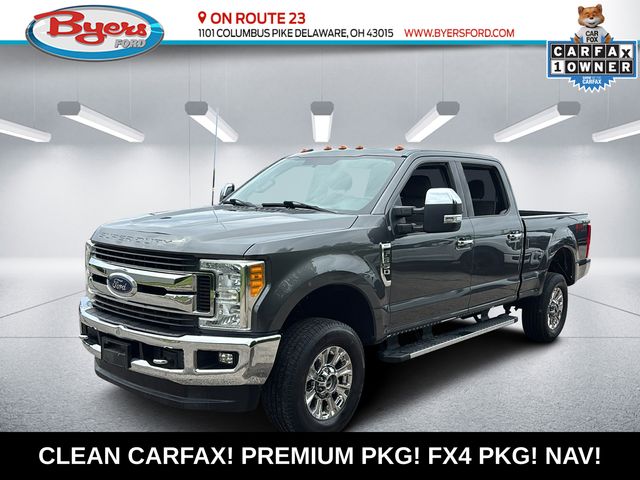 Gray (Magnetic Metallic) 2017 Ford F-350 Super Duty XLT Crew Cab 4WD Pickup Truck Four-Wheel Drive 6-Speed Automatic