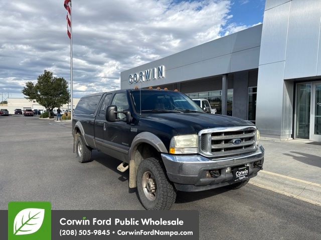 Black Clearcoat 2002 Ford F-350 Super Duty Pickup Truck Four-Wheel Drive 4-Speed Automatic