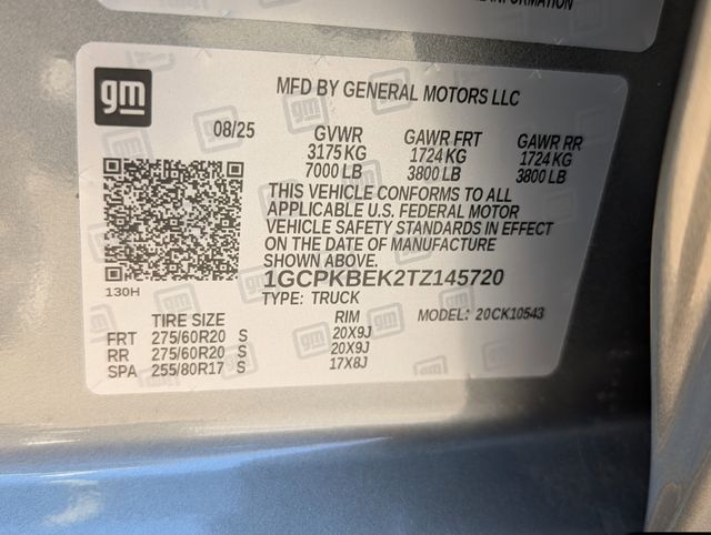 New 2026 Gray Chevrolet Custom image 27