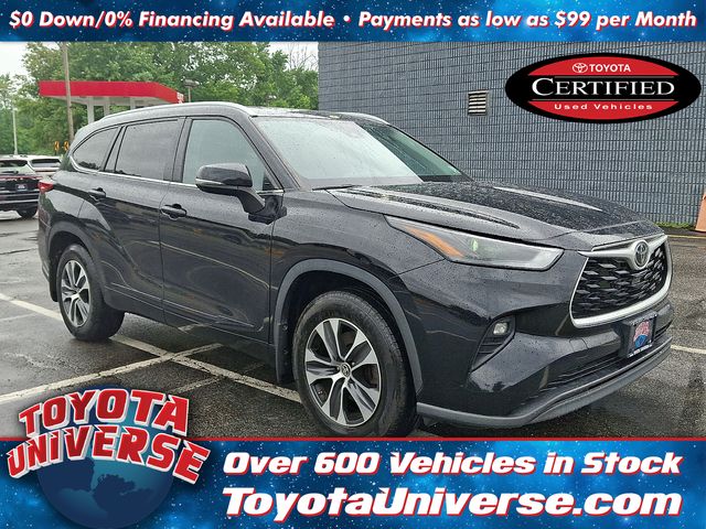 Midnight Black Metallic 2023 Toyota Highlander SUV / Crossover All-Wheel Drive 8-Speed Automatic
