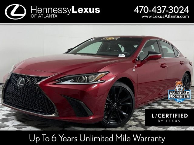Matador Red Mica 2024 Lexus ES Sedan 8-Speed Automatic