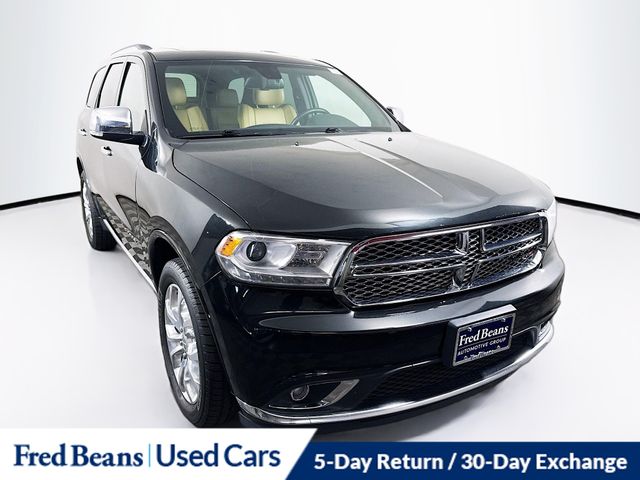 Brilliant Black Crystal Pearlcoat 2016 Dodge Durango SUV / Crossover All-Wheel Drive 8-Speed Automatic