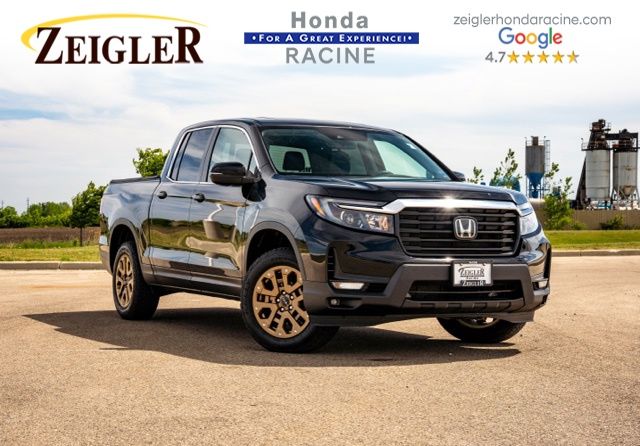 Crystal Black Pearl 2023 Honda Ridgeline Pickup Truck All-Wheel Drive 9-Speed Automatic