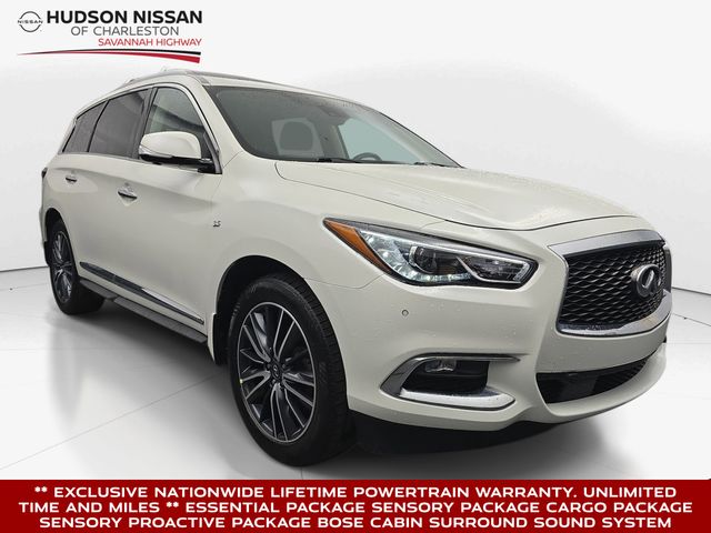Majestic White 2019 INFINITI QX60 Luxe AWD SUV / Crossover All-Wheel Drive Continuously Variable Transmission