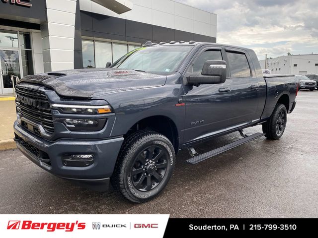 Forged Blue Metallic 2025 RAM 2500 Laramie Mega Cab 4WD Pickup Truck Four-Wheel Drive 8-Speed Automatic