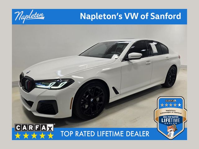 Alpine White 2022 BMW 5 Series Sedan Rear-Wheel Drive 8-Speed Automatic