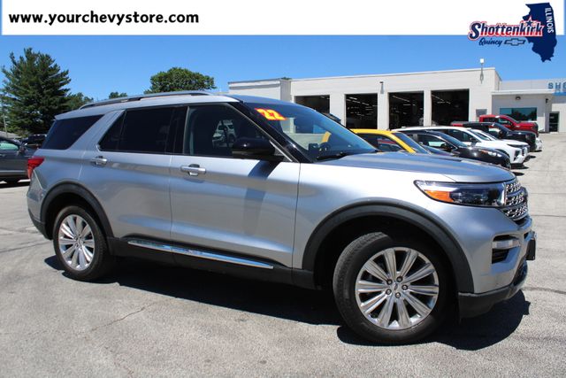 Silver Metallic 2022 Ford Explorer Limited AWD SUV / Crossover All-Wheel Drive Automatic
