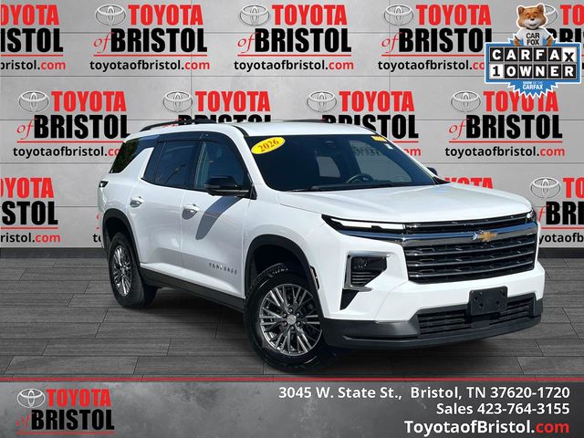Summit White 2026 Chevrolet Traverse SUV / Crossover Four-Wheel Drive 8-Speed Automatic