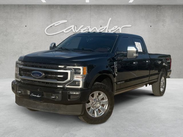 Black Metallic 2022 Ford F-350 Super Duty Platinum Crew Cab 4WD Pickup Truck Four-Wheel Drive Automatic