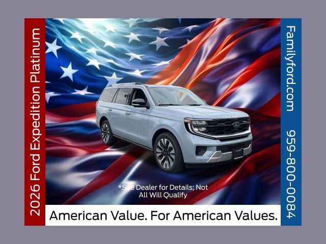 Glacier Gray Metallic Tri-Coat 2026 Ford Expedition Platinum 4WD SUV / Crossover Four-Wheel Drive Automatic