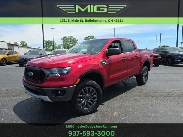 Red Metallic 2021 Ford Ranger Pickup Truck Four-Wheel Drive Automatic