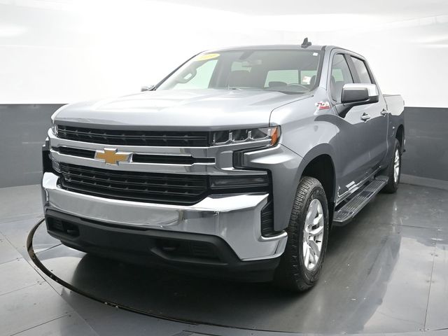 Gray (Satin Steel Metallic) 2019 Chevrolet Silverado 1500 LT Crew Cab 4WD Pickup Truck Four-Wheel Drive 8-Speed Automatic