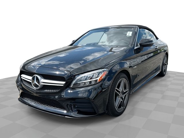 Black 2021 Mercedes-Benz C-Class AMG C 43 Cabriolet 4MATIC Convertible All-Wheel Drive 9-Speed Automatic