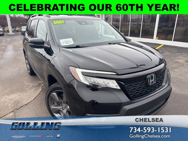 Black 2021 Honda Passport Touring AWD SUV / Crossover All-Wheel Drive 9-Speed Automatic