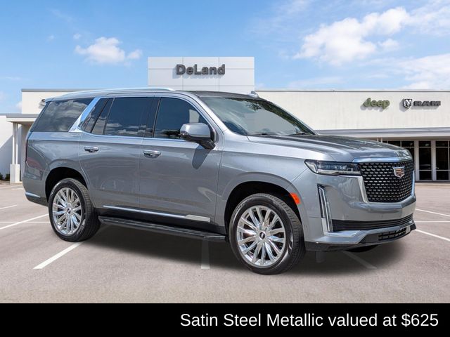 Gray (Satin Steel Metallic) 2021 Cadillac Escalade SUV / Crossover Four-Wheel Drive