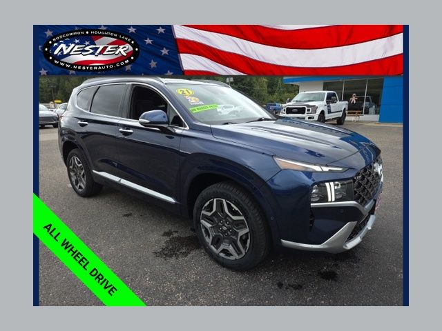 Blue (Stormy Sea) 2021 Hyundai Santa Fe SUV / Crossover Automatic