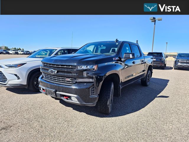 Black 2022 Chevrolet Silverado 1500 LT Trail Boss Crew Cab 4WD Pickup Truck Four-Wheel Drive Automatic