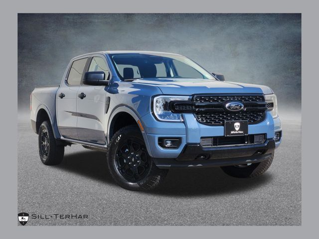 Blue (Azure Gray Metallic Tri-Coat) 2025 Ford Ranger Pickup Truck Four-Wheel Drive Automatic