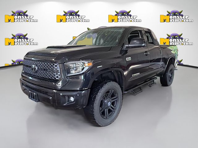 Black 2021 Toyota Tundra SR5 Double Cab 4WD Pickup Truck Four-Wheel Drive 6-Speed Automatic
