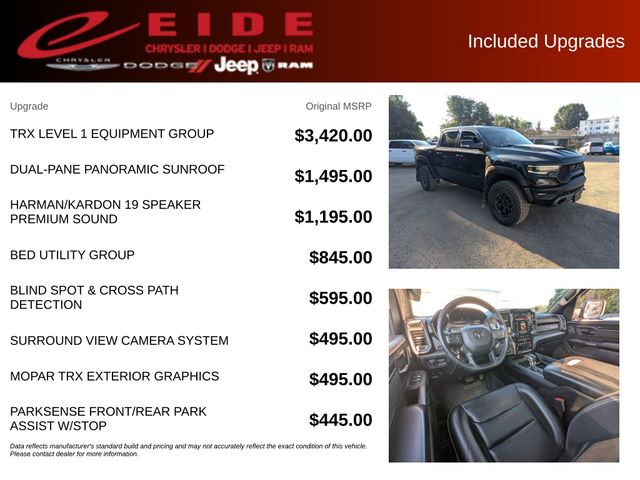 2021 Diamond Black Crystal Pearlcoat Ram 1500 TRX 4X4 Truck