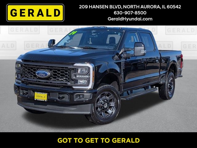 Black Metallic 2024 Ford F-250 Super Duty Lariat Crew Cab 4WD Pickup Truck Four-Wheel Drive Automatic