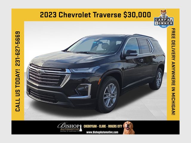 Mosaic Black Metallic 2023 Chevrolet Traverse SUV / Crossover Four-Wheel Drive 9-Speed Automatic