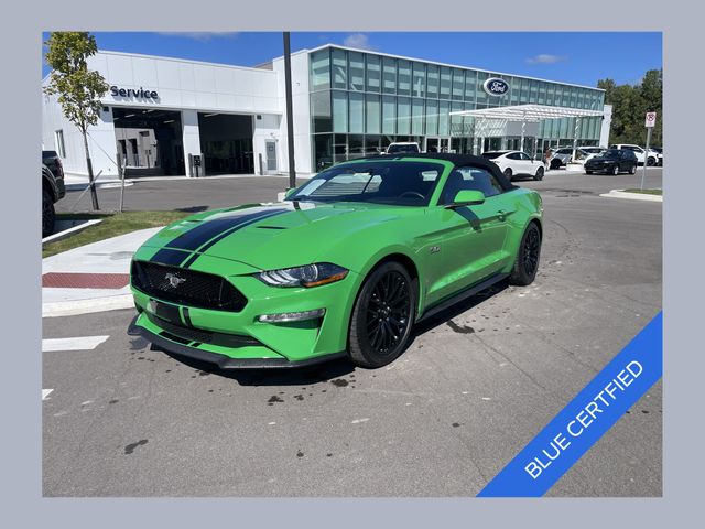 Green 2019 Ford Mustang Convertible Rear-Wheel Drive Automatic