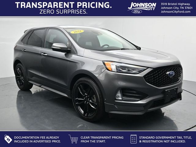Carbonized Gray Metallic 2021 Ford Edge SUV / Crossover All-Wheel Drive 7-Speed Automatic