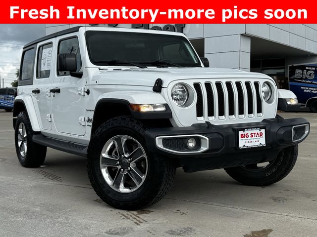 2020 Jeep Wrangler Unlimited Sahara White/off-white at DeMontrond Auto Country