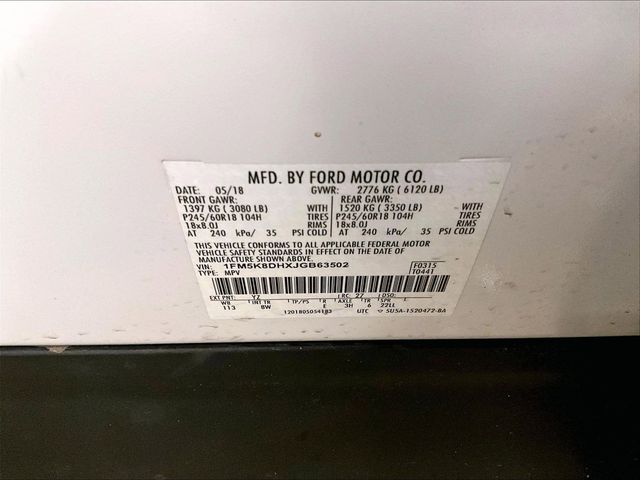 2018 Ford Explorer XLT White at Bob Ruth Ford