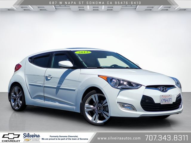 Century White 2013 Hyundai Veloster Coupe Front-Wheel Drive 6-Speed Dual Clutch