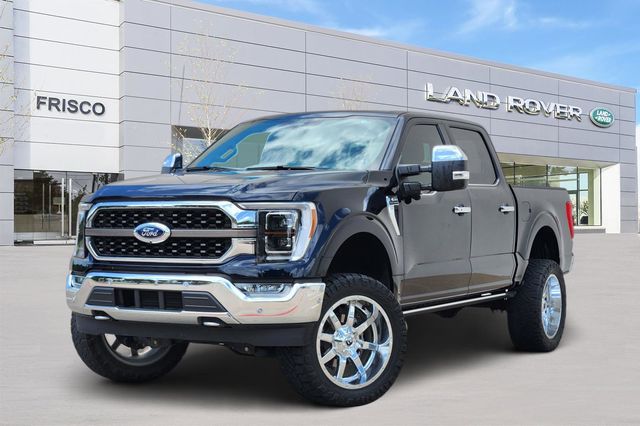 Blue Metallic 2021 Ford F-150 King Ranch SuperCrew 4WD Pickup Truck Four-Wheel Drive Automatic