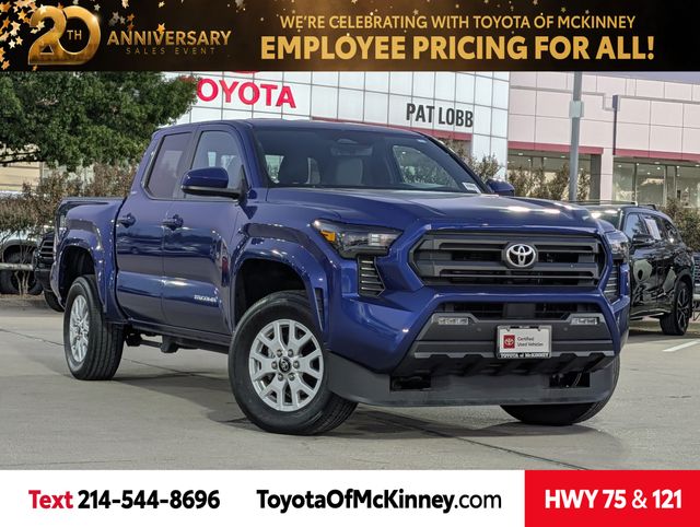 Blue 2024 Toyota Tacoma Pickup Truck Four-Wheel Drive 8-Speed Automatic