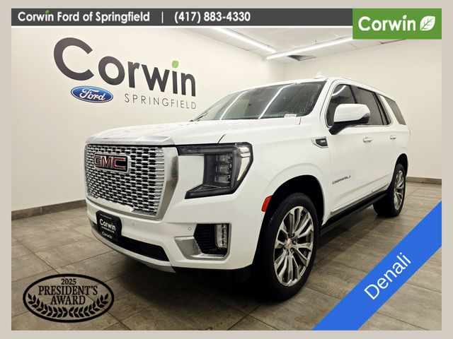 Summit White 2021 GMC Yukon SUV / Crossover Four-Wheel Drive 