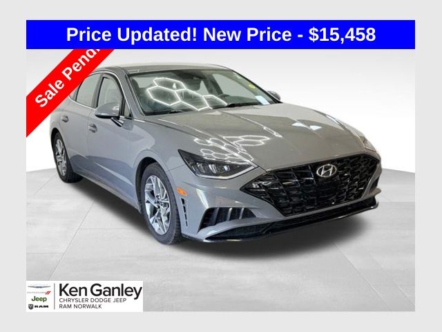 Hampton Gray 2021 Hyundai Sonata Sedan Front-Wheel Drive 8-Speed Automatic Overdrive