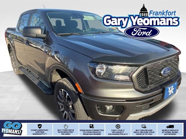 Gray (Magnetic Metallic) 2019 Ford Ranger XLT SuperCrew 4WD Pickup Truck Four-Wheel Drive Automatic