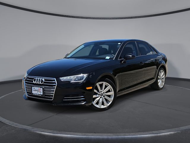 Brilliant Black 2017 Audi A4 Sedan Front-Wheel Drive 7-Speed Automatic